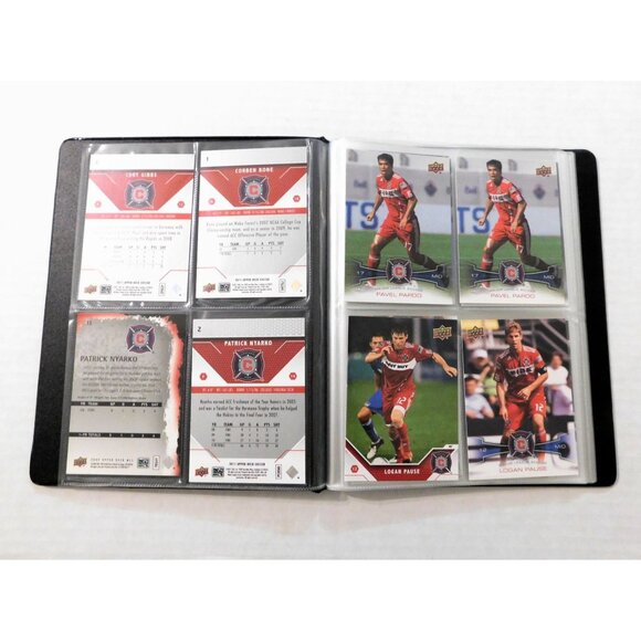 Chicago Fire Soccer Team Card Binder 18 Cards 2009-2012 Upper Deck - Picture 3 of 8
